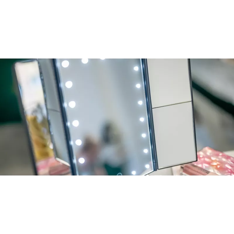 Humanas HS-ML04 LED makiažo veidrodis, juodas