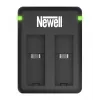Newell SDC-USB dviejų kanalų USB įkroviklis, skirtas Kodak LB-015 akumuliatoriams