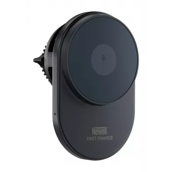 Newell S18 MagSafe automobilinis laikiklis su belaidžiu įkrovikliu - juoda