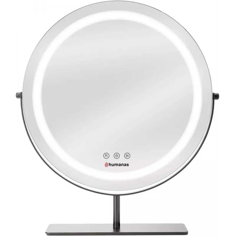 Humanas HS-HM Scarlet LED makiažo veidrodis, juodas