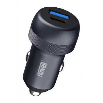 Newell CC-001 PD 89W automobilinis įkroviklis su USB-C PD 65W ir USB-A QC 3.0, juodas