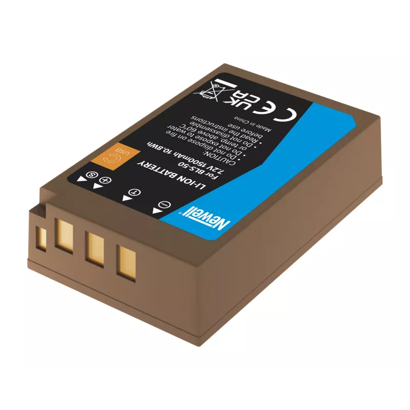Newell keičiamoji baterija BLS-50 su USB-C, skirta Olympus
