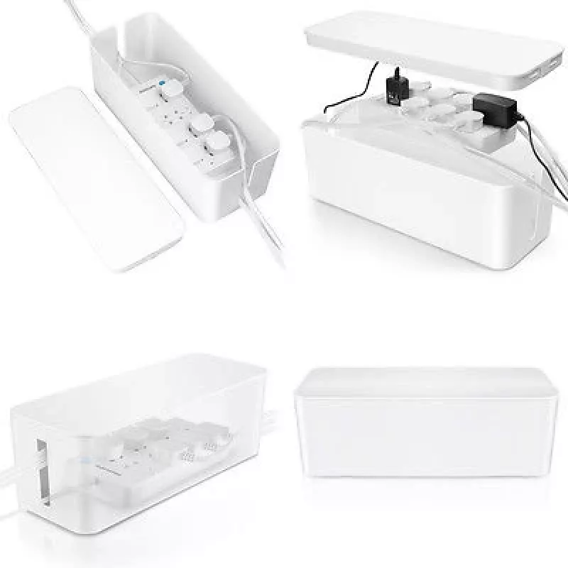 MOZOS KBO-LW Power Strip Organizer Box White