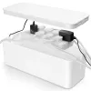 MOZOS KBO-LW Power Strip Organizer Box White