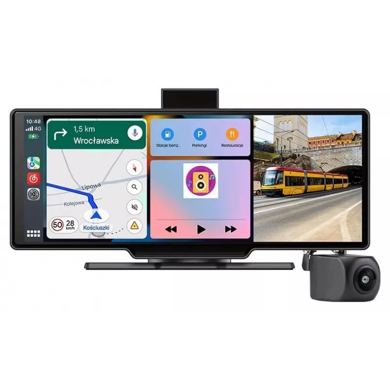 Tracer CR-PLAY 10.2 belaidis CarPlay/Android Auto imtuvas su 10,2 inch IPS jutikliniu ekranu
