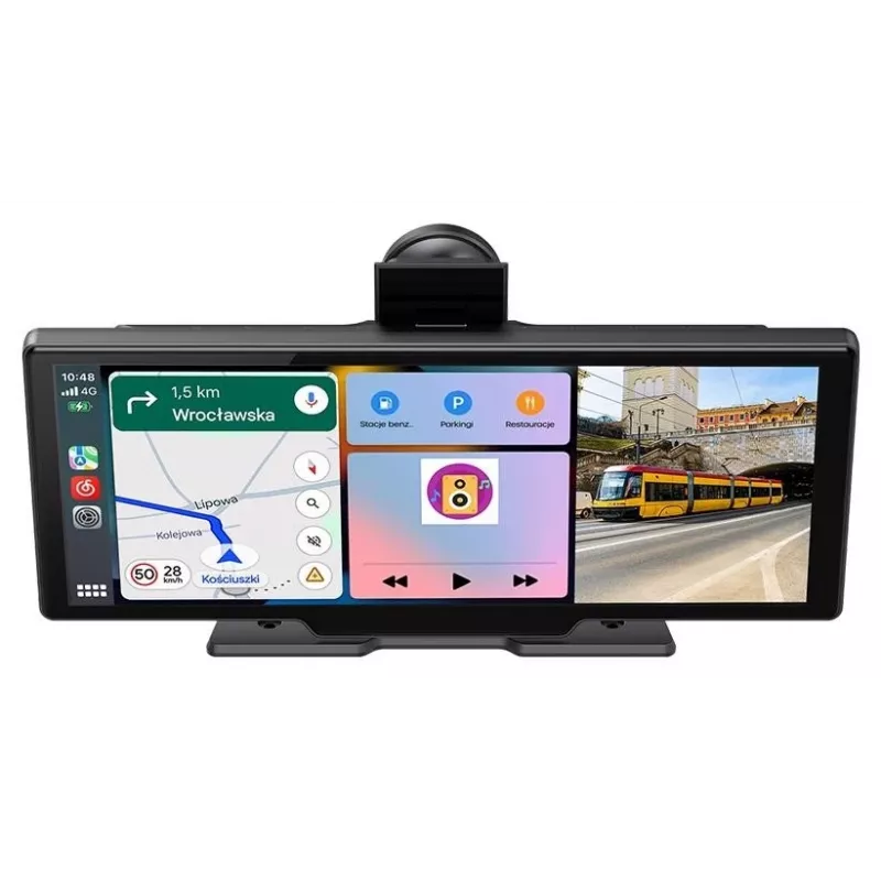 Tracer CR-PLAY 10.2 belaidis CarPlay/Android Auto imtuvas su 10,2 inch IPS jutikliniu ekranu