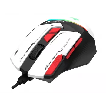 Tracer GameZone Spectra RGB laidinė žaidimų pelė, 7200 DPI, balta (TRAMYS47840)