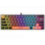 Tracer GameZone Raptor 63 Wired Mechanical Gaming Keyboard, 60% Form Factor, Outemu Blue Switches, RGB Backlighting, Graphite