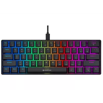 Tracer GameZone Claws 61 Wired Mechanical Gaming Keyboard, 60% Layout, Outemu Blue Switches, RGB Backlight, Black