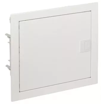 ELEKTRO-PLAST MSF RP plastikinis skirstomasis skydas PT 14M 1x 14M N+PE IP30 IK05 329x358x94 mm su metalinėmis baltomis durelėmis