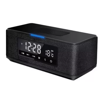 Platinet PMGQ15B - 10W belaidis nešiojamas stereo garsiakalbis - juodas - LCD ekranas