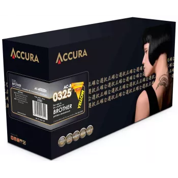 Accura Brother Toner (TN-325/320Y) Replacement Yellow Compatible Laser Toner Cartridge High Yield 3500 Pages
