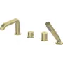 DEANTE Arnika Nero 4-Hole Bathtub Faucet with Shower Set, Matte Black