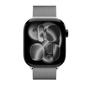 Crong Milano Steel nerūdijančio plieno Milano kilpos dirželis, skirtas Apple Watch 38/40/41/42 mm (sidabrinis)
