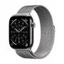 Crong Milano Steel nerūdijančio plieno juosta, skirta Apple Watch 44/45/46/49 mm, sidabrinė