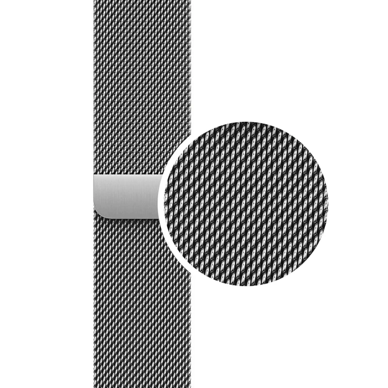 Crong Milano Steel nerūdijančio plieno juosta, skirta Apple Watch 44/45/46/49 mm, sidabrinė