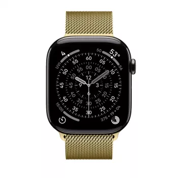 Crong Milano Steel – nerūdijančio plieno apyrankė Apple Watch 42/44/45/49 mm (auksinė)