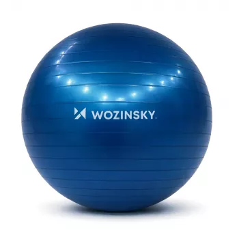 Wozinsky WGB65BL mankštos kamuolys 65 cm - mėlynas