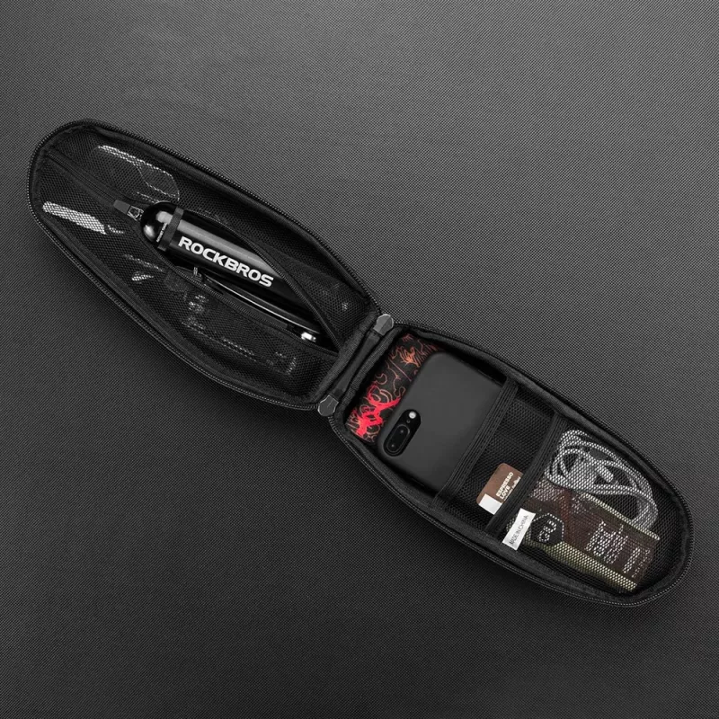 ROCKBROS B60 Waterproof Bicycle Frame Bag - Black