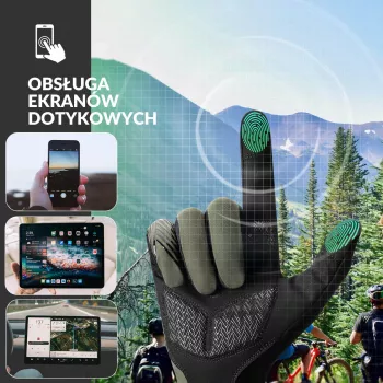 ROCKBROS Dviračių Pirštinės Trumpais Pirštais Dydis L Žalia-Juoda