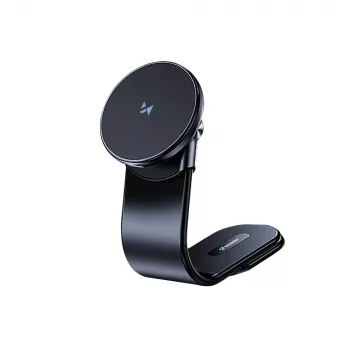 Wozinsky WCZ2Y2S Magnetinis telefono laikiklis automobiliui su 15W MagSafe belaidžiu įkrovikliu prietaisų skydeliui - juoda