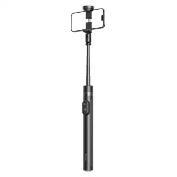 Premium Selfie Stick Wozinsky WRZP1 su automatiškai išsiskleidžiančiomis kojelėmis, trikodo funkcija, 1,7 m – juoda