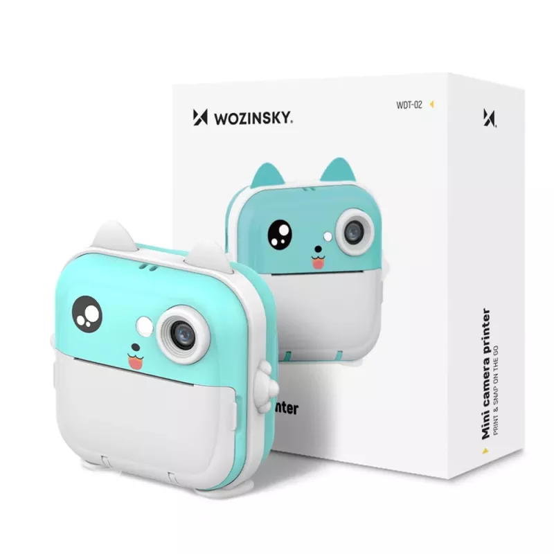 Wozinsky WDT-02 momentinė spausdinimo kamera vaikams - mėlyna
