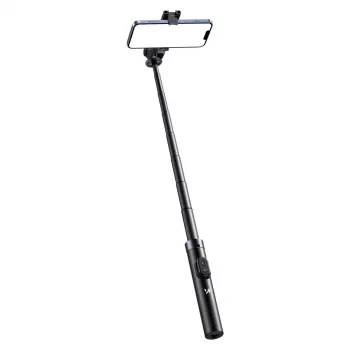 Wozinsky Selfie Stick WC1Y30S Teleskopinis Trikojis 1.3m su Telefono Laikikliu - Juoda