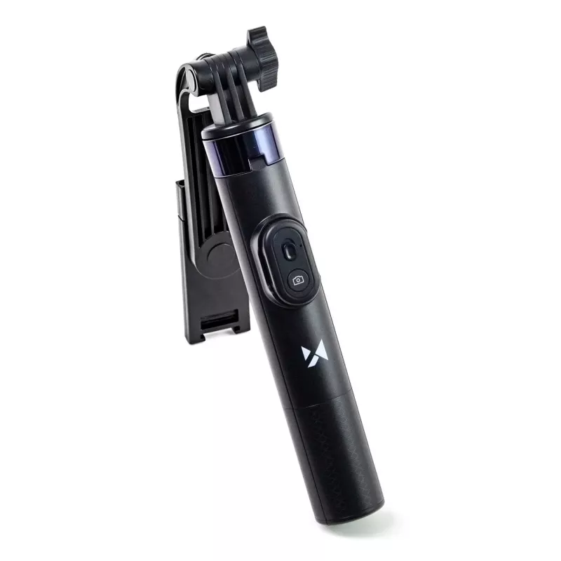 Wozinsky Selfie Stick WC1Y30S Teleskopinis Trikojis 1.3m su Telefono Laikikliu - Juoda
