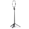 Wozinsky Selfie Stick WC1Y30S Teleskopinis Trikojis 1.3m su Telefono Laikikliu - Juoda