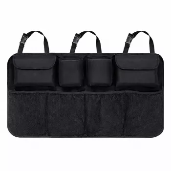 Wozinsky Large Car Organizer for Rear Seat Back and Trunk - Black