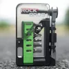 ROCKBROS Dviračių remonto rinkinys su mini reketu ir 14 antgalių - peršviečiamai žalias