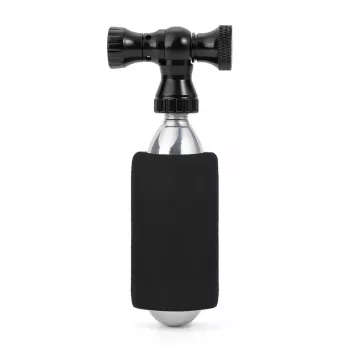 ROCKBROS CO2 Inflator Head CNC Aluminum Alloy Valve Head for Presta/Schrader - Black