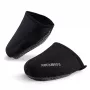 ROCKBROS LF1030 Windproof Thermal Toe Covers for Cycling Shoes, Black, EU 36-42
