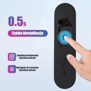 Rockbros SMART Fingerprint & Bluetooth Bike Cable Lock 100cm Juoda