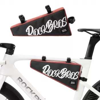 Rockbros G008 Flash Journey Dviračio rėmo krepšys – XL, raudonas