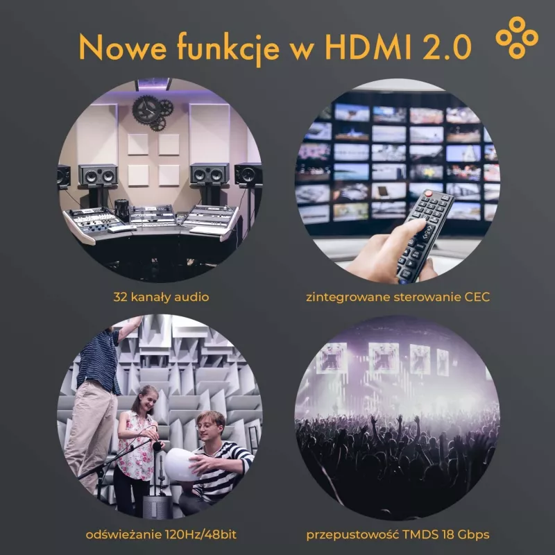 Claroc HDMI 2.0 AOC 4K@60Hz 50 m Active Optical Cable