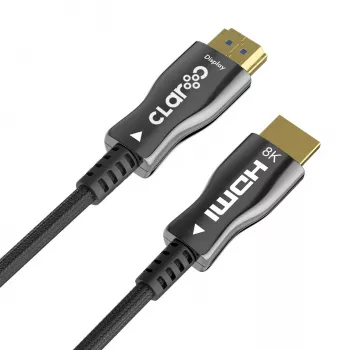 Claroc PRO-HDMI-21-10M Active Optical HDMI 2.1 kabelis 10m (32.8ft) 8K@60Hz 4K@120Hz 48Gbps pintas nailonas