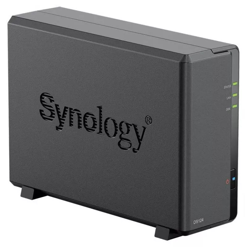 Synology DS124 + 1x HAT3310-12T (12TB) 1-Bay NAS Desktop