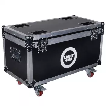 CASE4ME CC80 Cable Box Suitcase – aliuminio rėmas, ABS plokštės, juoda, užrakinama, su pertvaromis