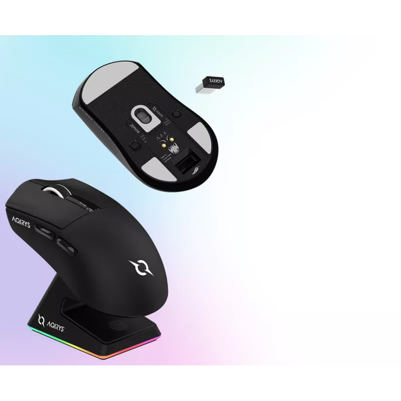 AQIRYS ZEPHYR Black Gaming Mouse