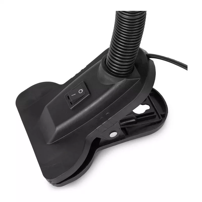 Avide Basic Clipbar Max 60W Užsegama stalinė lempa juoda