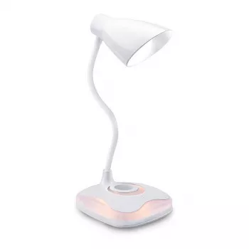 Avide LED stalinė lempa su naktine šviesa USB 3,2 W reguliuojamo ryškumo