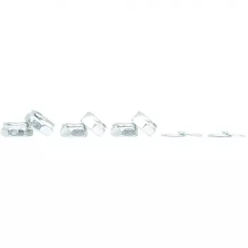 Atlas Hardware Pack Nuts – 100 vnt. įvairių šešiabriaunių veržlių, plieninių, cinkuotų, stambaus sriegio (UNC ir metrinės)