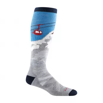 Darn Tough Heady Yeti OTC Midweight with Cushion Merino Wool Socks - Gray, Size L