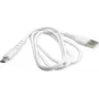 BIOND USB-A į USB-C 1 m baltas laidas iš perdirbto plastiko – įkrovimui ir duomenims