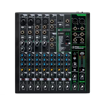 Mackie ProFX10v3 analoginis maišytuvas su USB, 10 kanalų, Onyx preampai, GigFX efektai