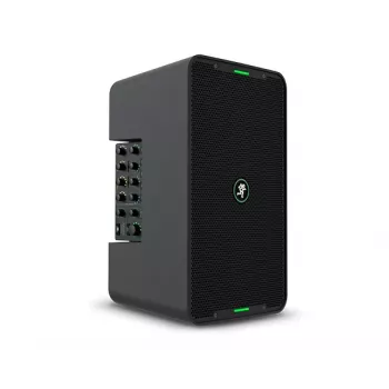 Mackie ShowBox nešiojama PA sistema su 8 colių žemų dažnių garsiakalbiu, 400 W galia, „Bluetooth“ ir 6 kanalų skaitmeniniu mikšeriu