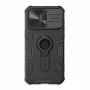Nillkin CamShield Armor Case, skirta Apple iPhone 15 Pro Max, juoda
