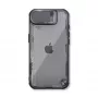 Nillkin Iceblade Prop Case for iPhone 16e / 17e su kameros objektyvo dangteliu ir atramėle - Juoda